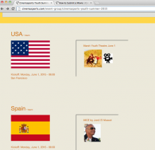 Click on your team name on the event page